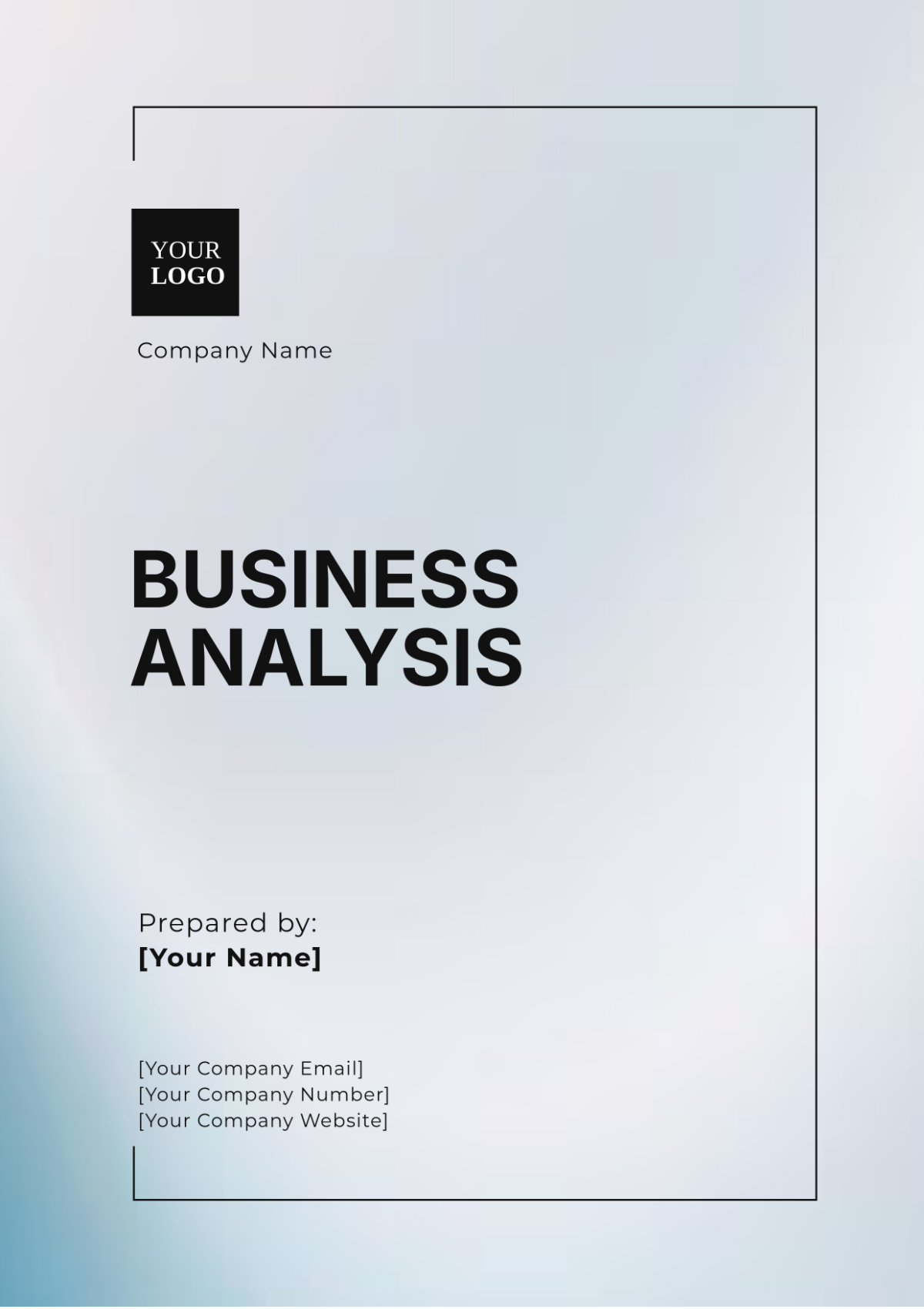 Business Analysis Template