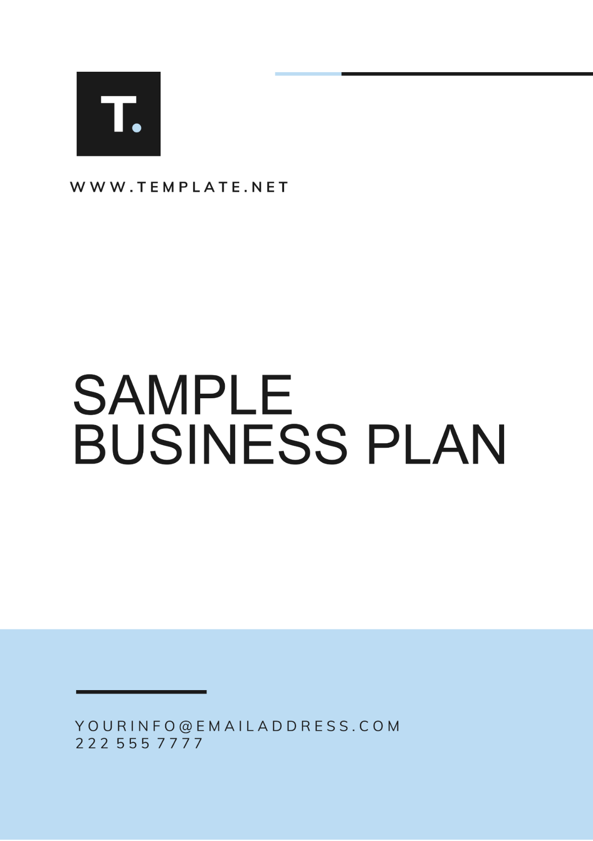 Sample Business Plan Template