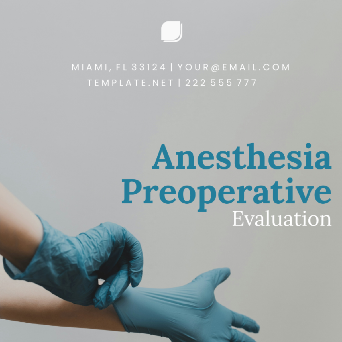 Anesthesia Preoperative Evaluation Template