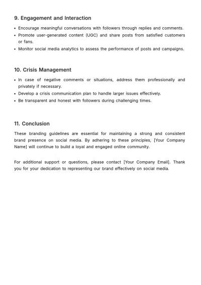 Free Social Media Advertising Branding Guidelines Template to Edit Online