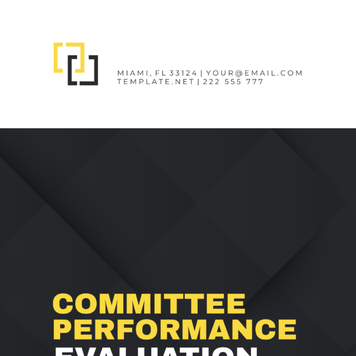 Committee Performance Evaluation Template