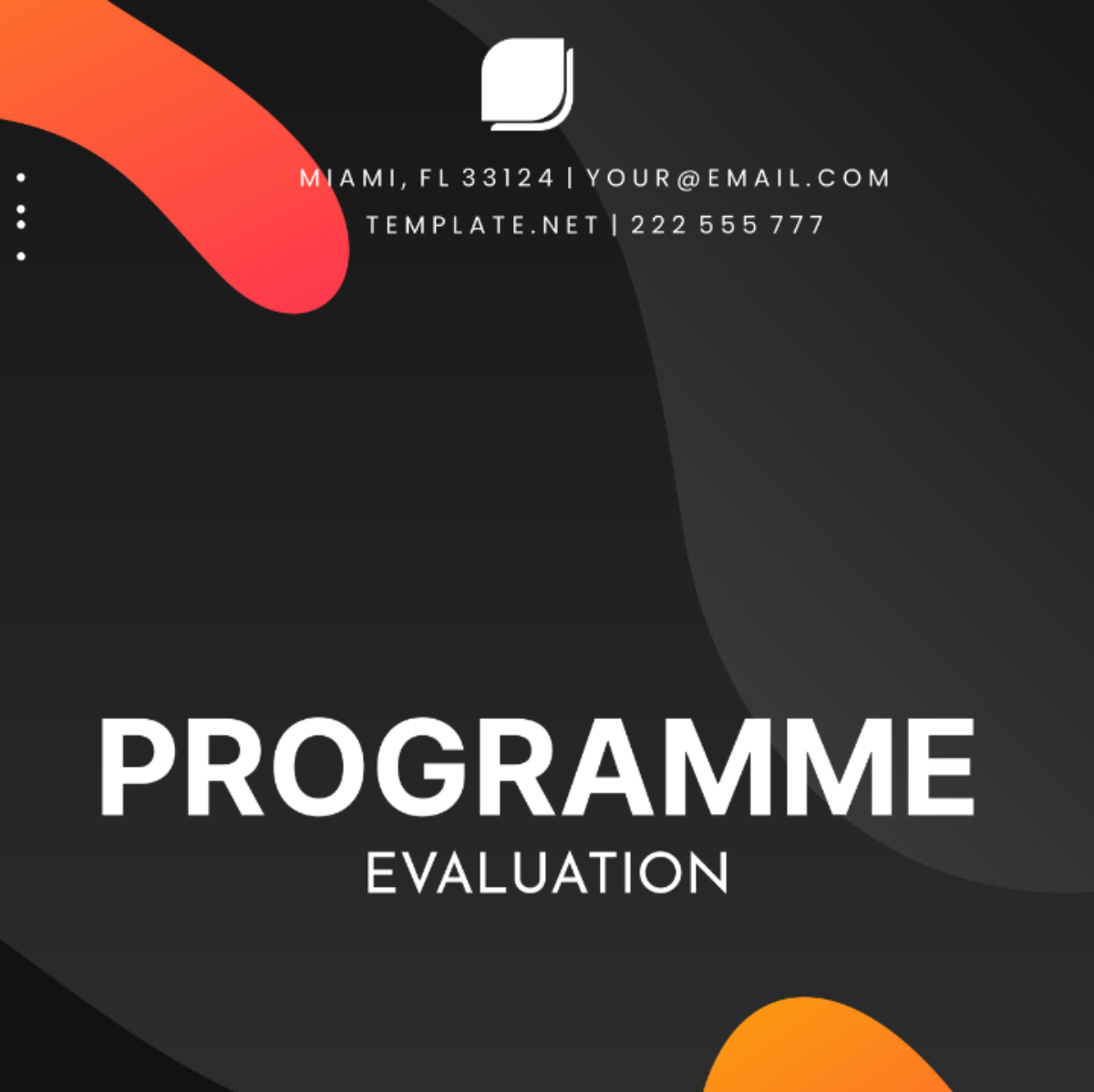 Free Programme Evaluation Template