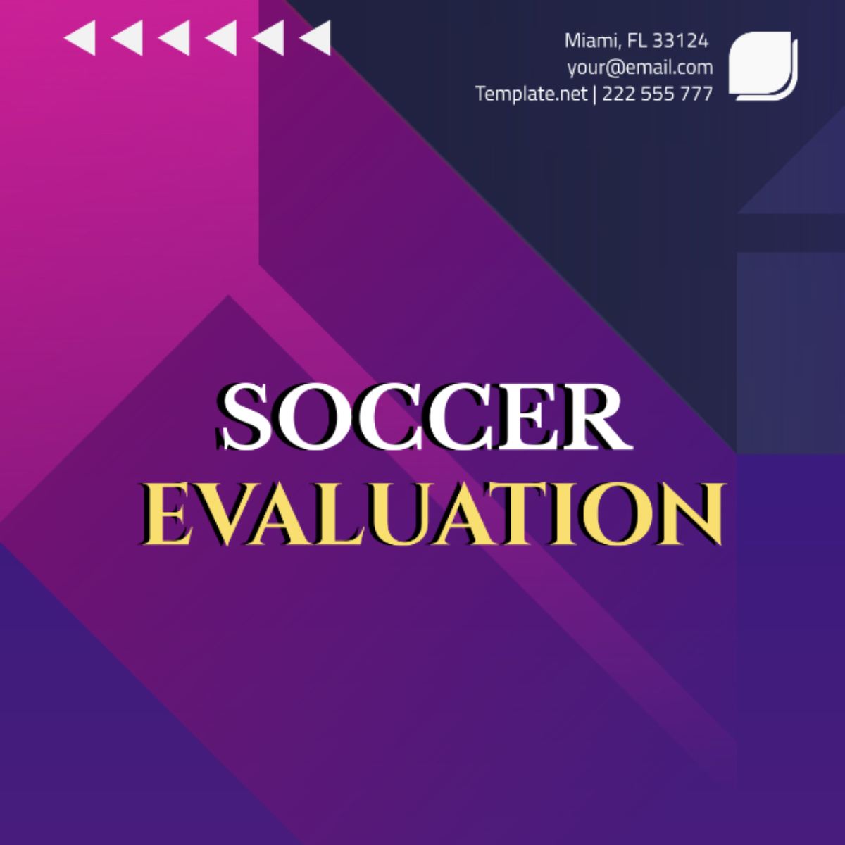 Free Soccer Evaluation Template