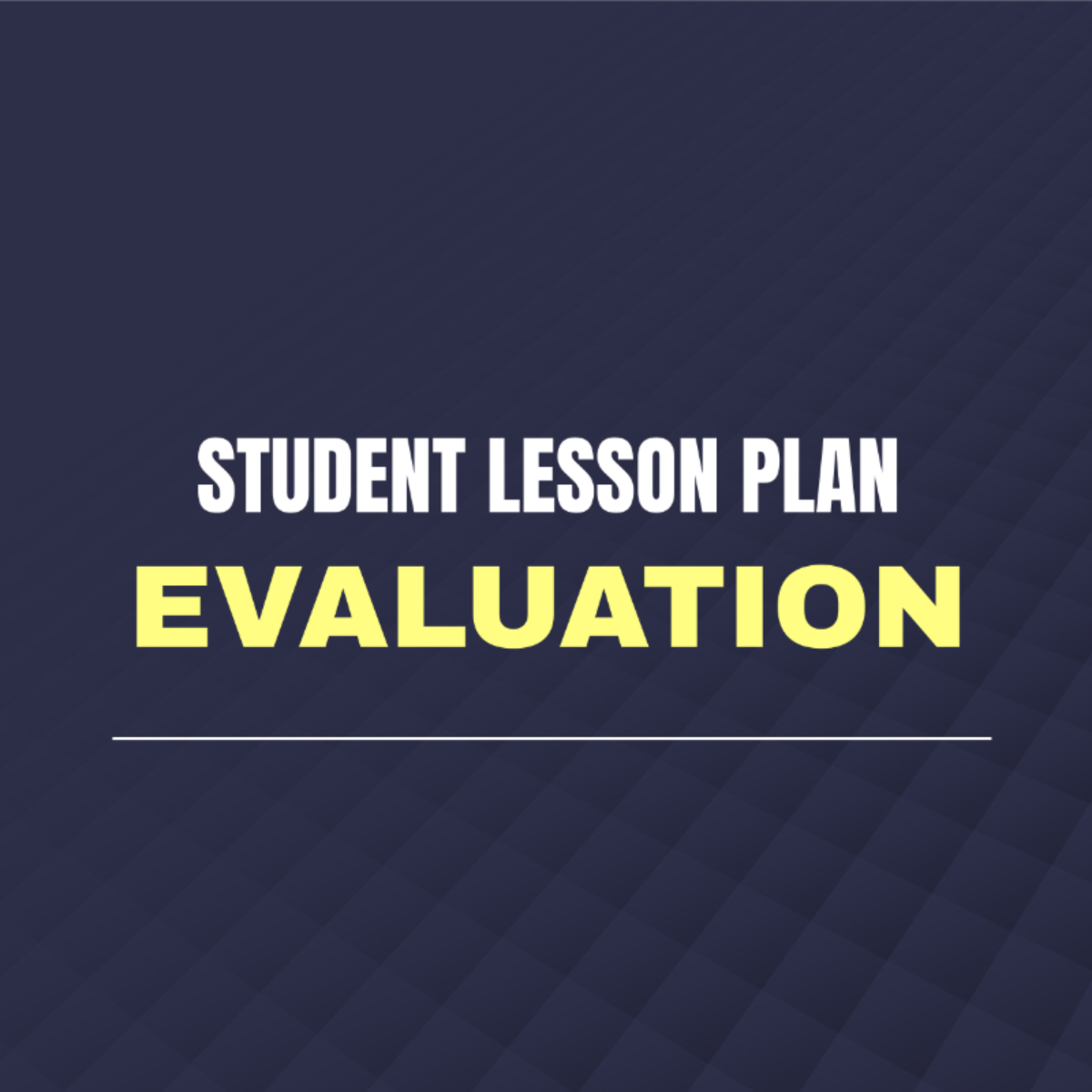 Free Student Lesson Plan Evaluation Template