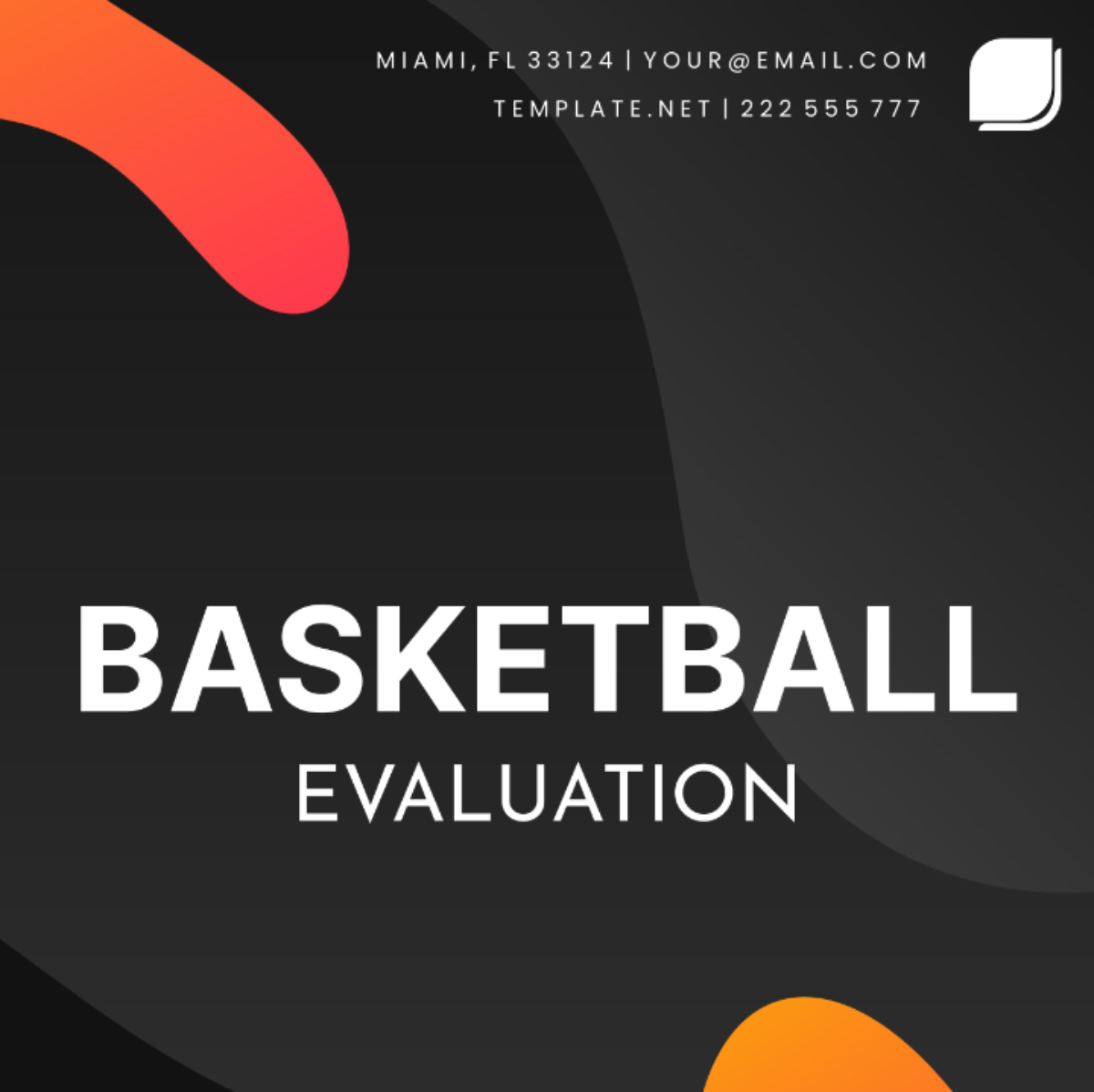 Free Basketball Evaluation Template