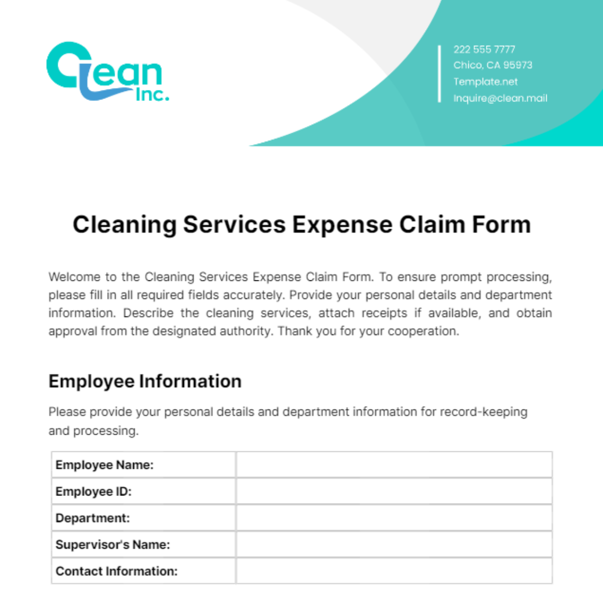 Cleaning Services Wage Garnishment Form Template Edit Online