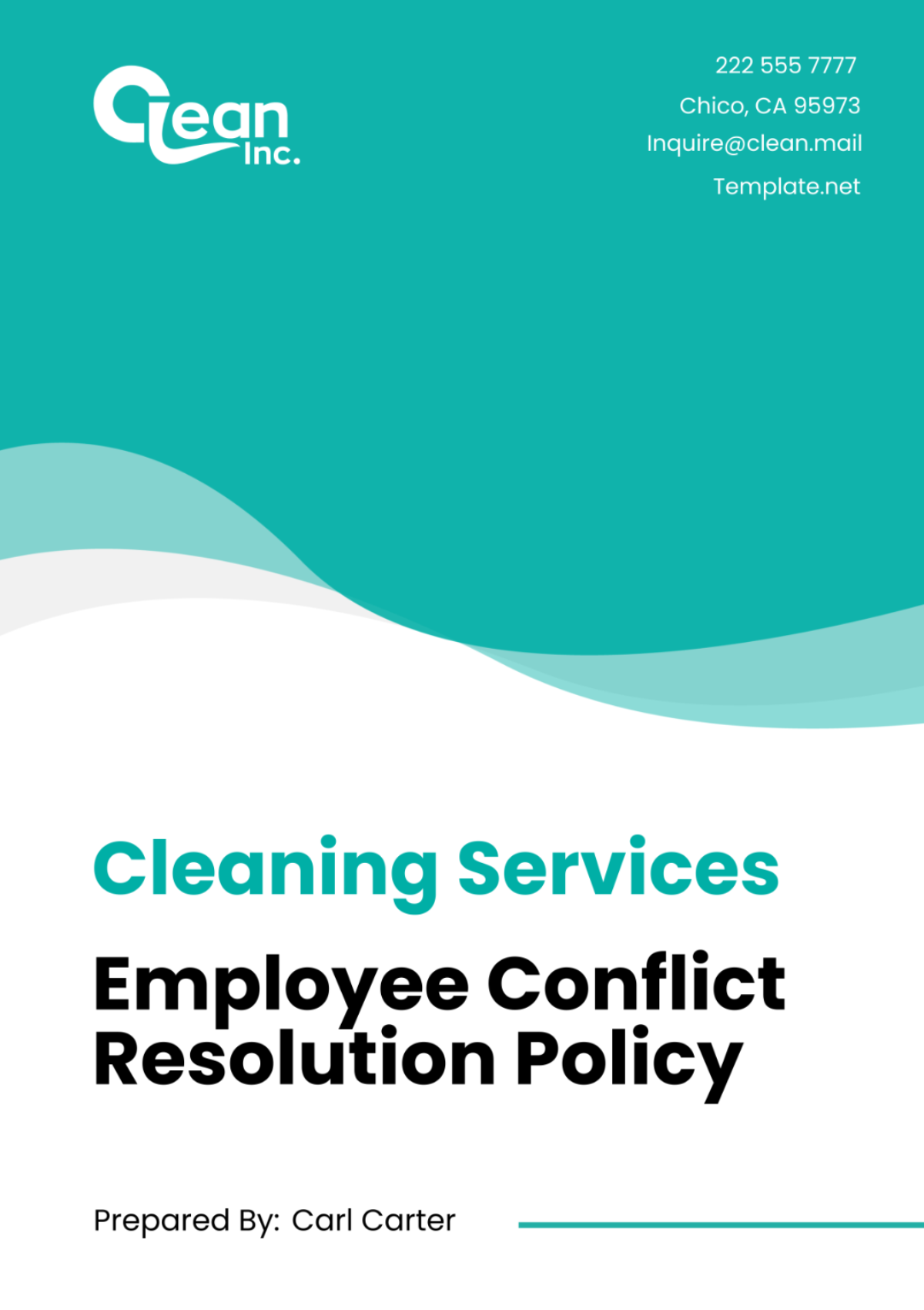 Cleaning Services Employee Conflict Resolution Policy Template - Edit Online & Download