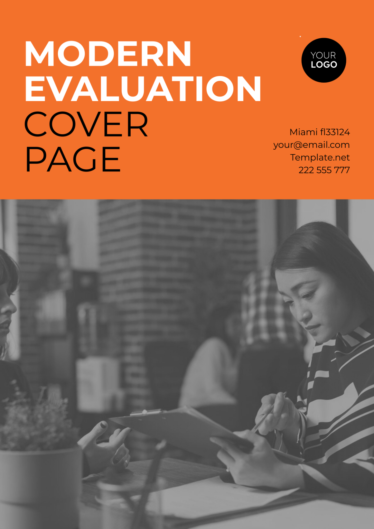 Modern Evaluation Cover Page Template - Edit Online & Download Example ...