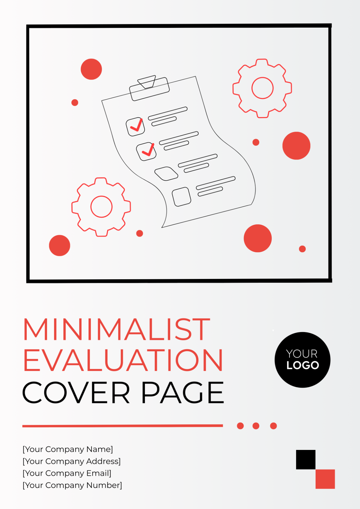 Minimalist Evaluation Cover Page