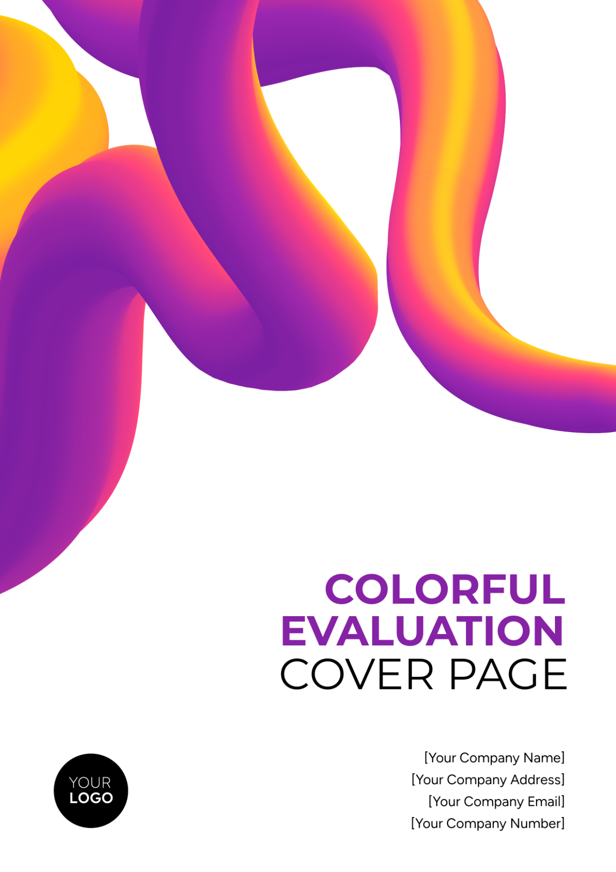 Colorful Evaluation Cover Page