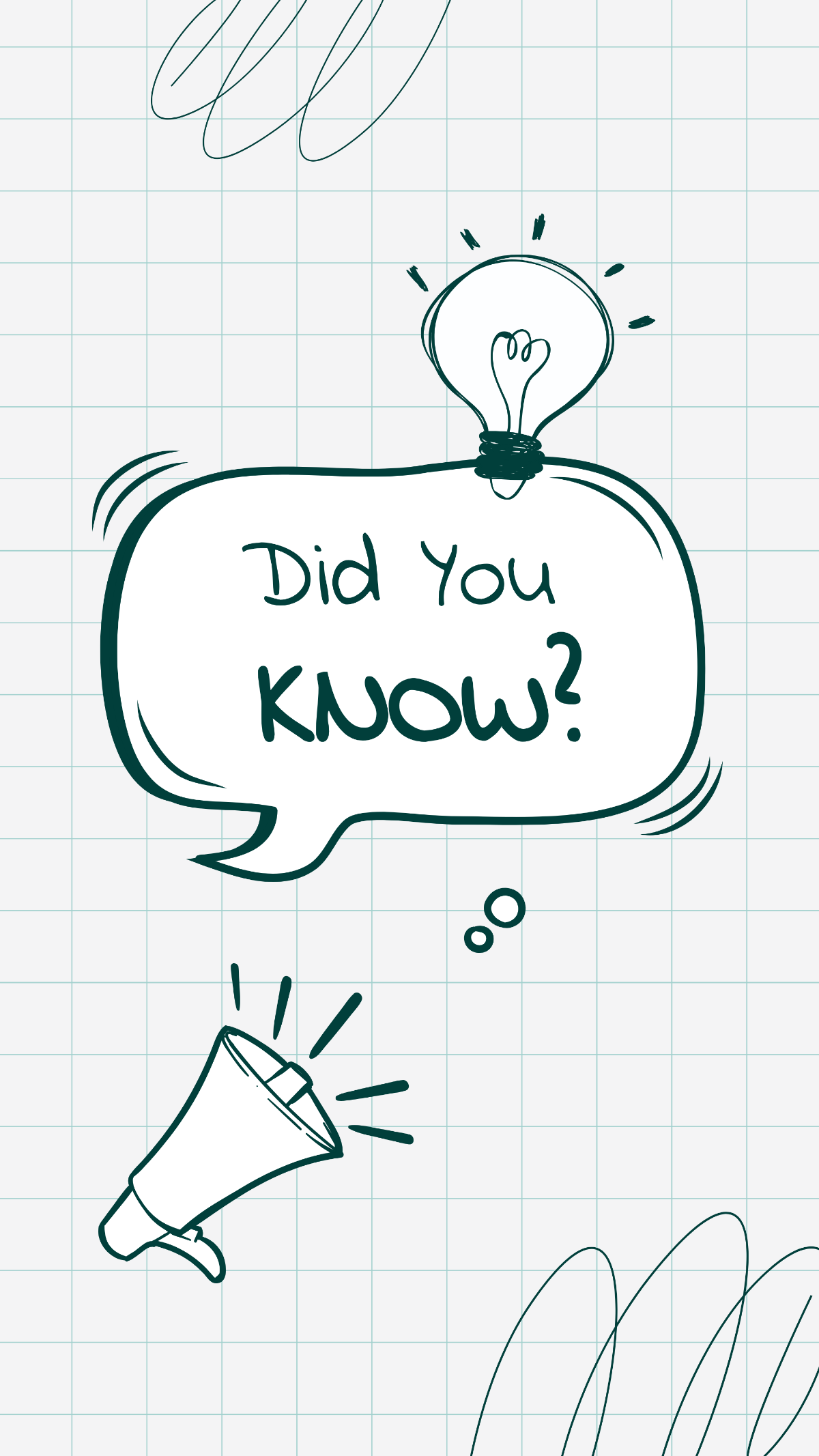 Did You Know Hand Drawn Vector Template