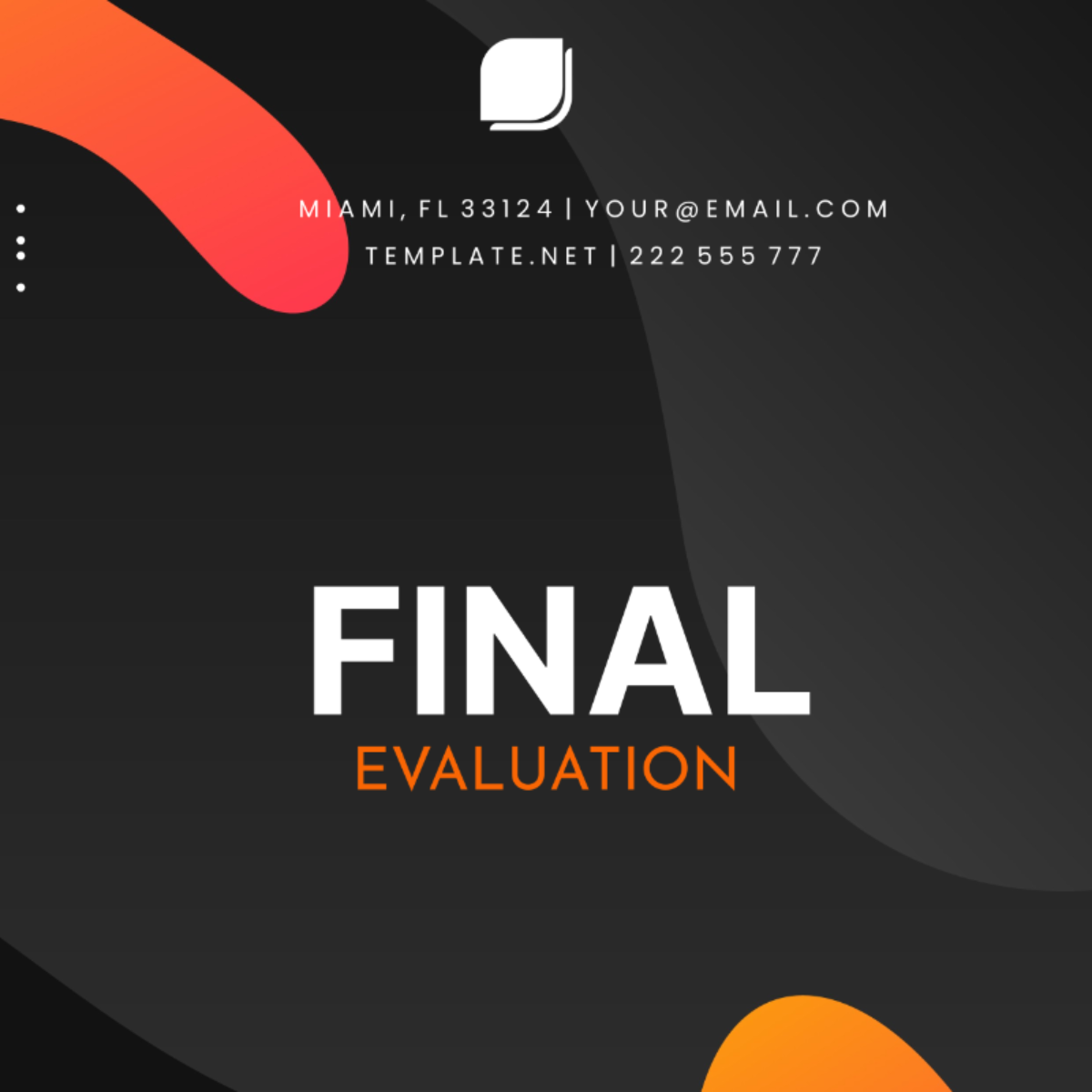 Free Final Evaluation Template