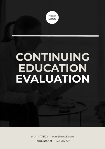 Free Continuing Education Evaluation Template to Edit Online