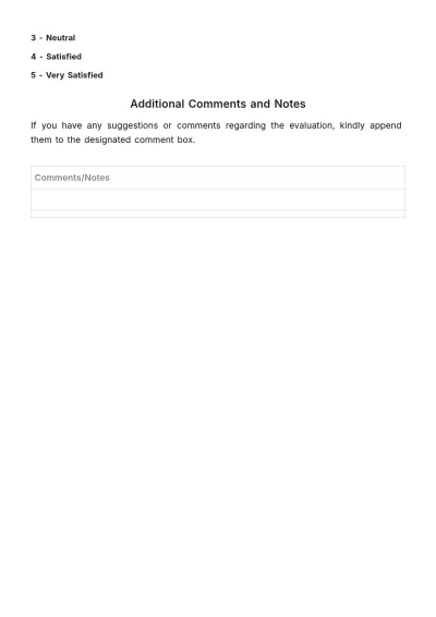 Free Continuing Education Evaluation Template to Edit Online