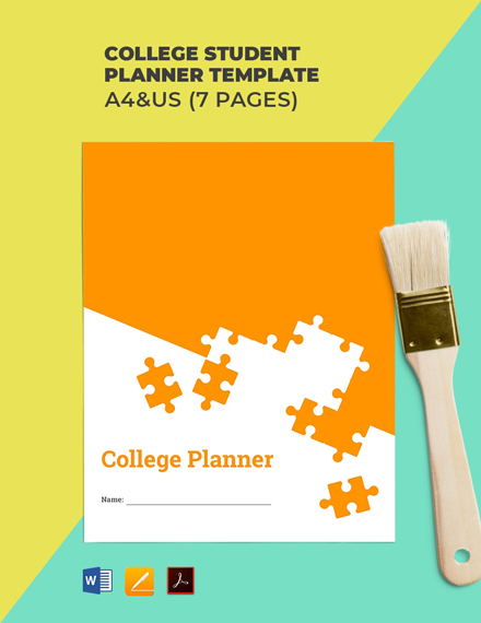 20 Student Planner Word Templates Free Downloads Template