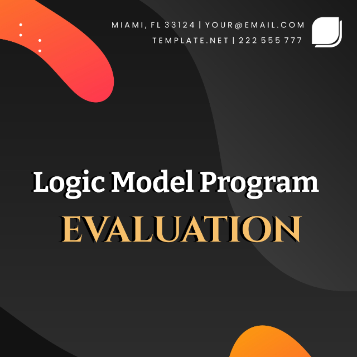 Free Logic Model Program Evaluation Template