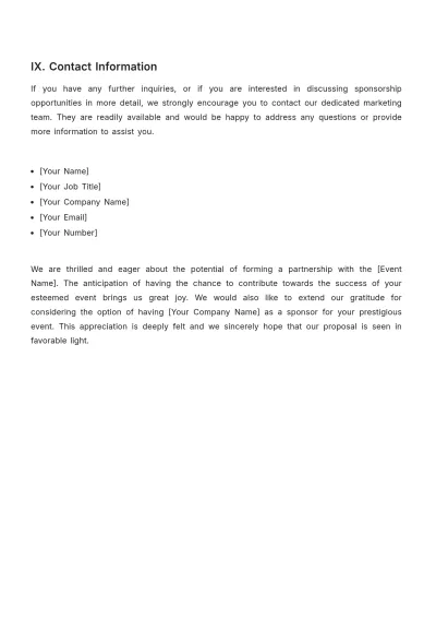 Free Cleaning Services Event Sponsorship Proposal Template to Edit Online