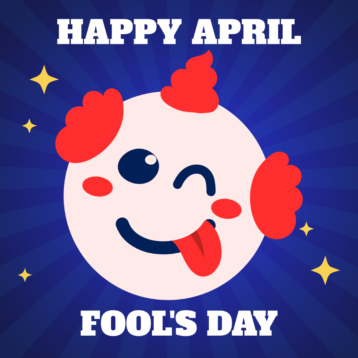 Free Simple April Fools’ Day Vector Template