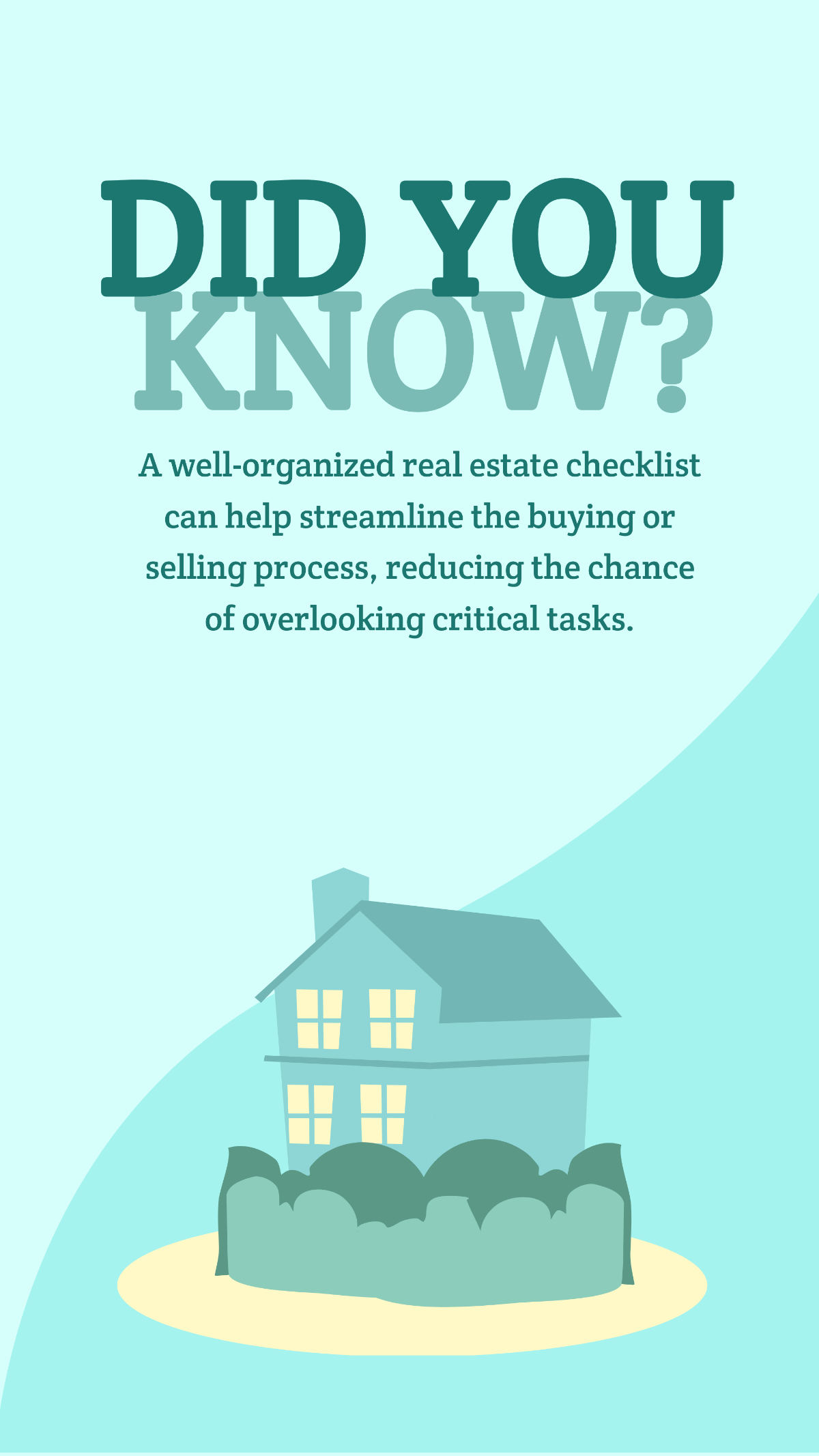 Did You Know Real Estate Checklist Instagram Story  Template