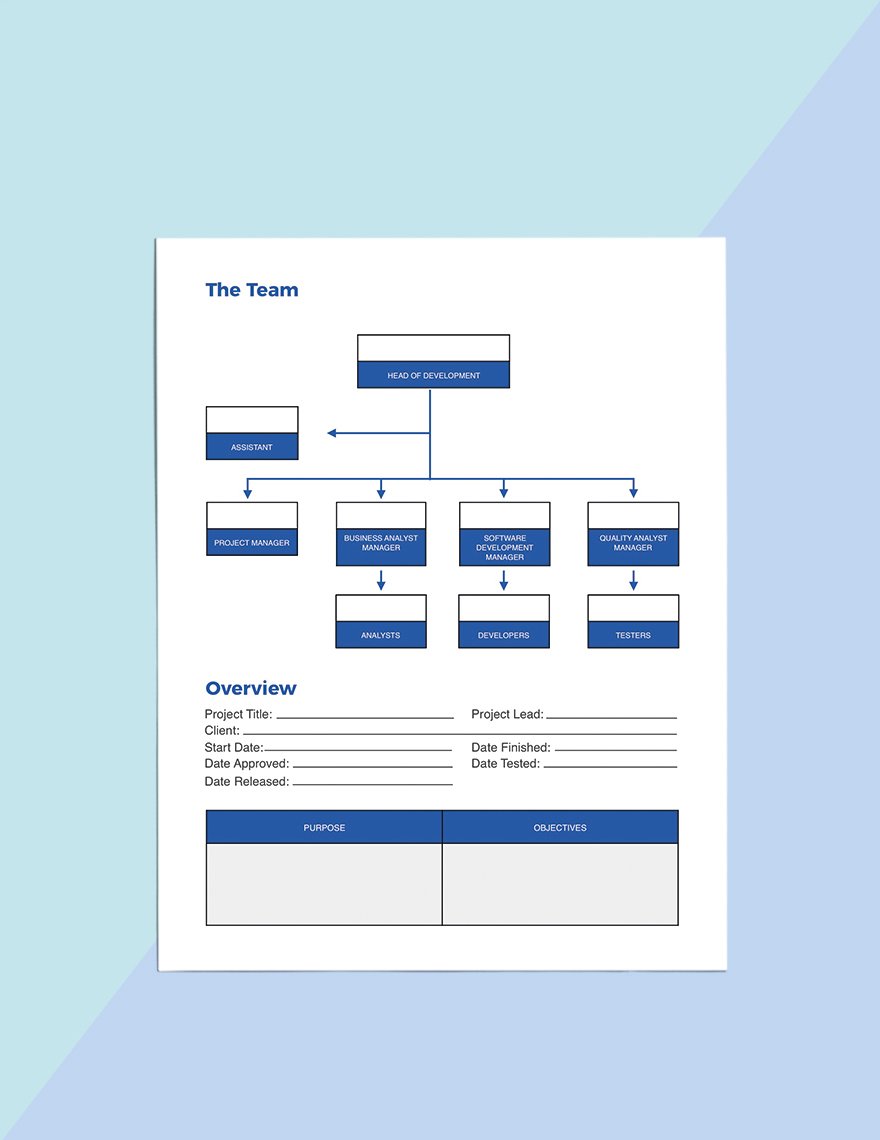 Software Planner Template