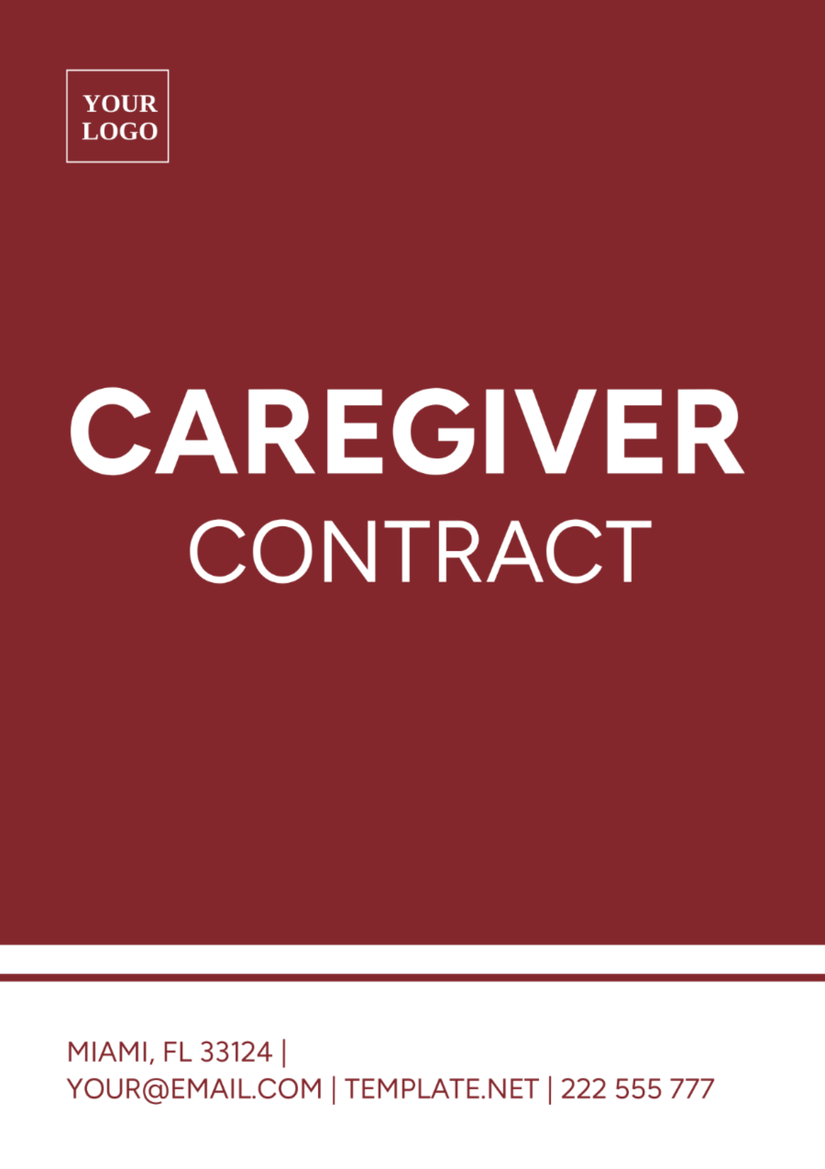Caregiver Contract Template