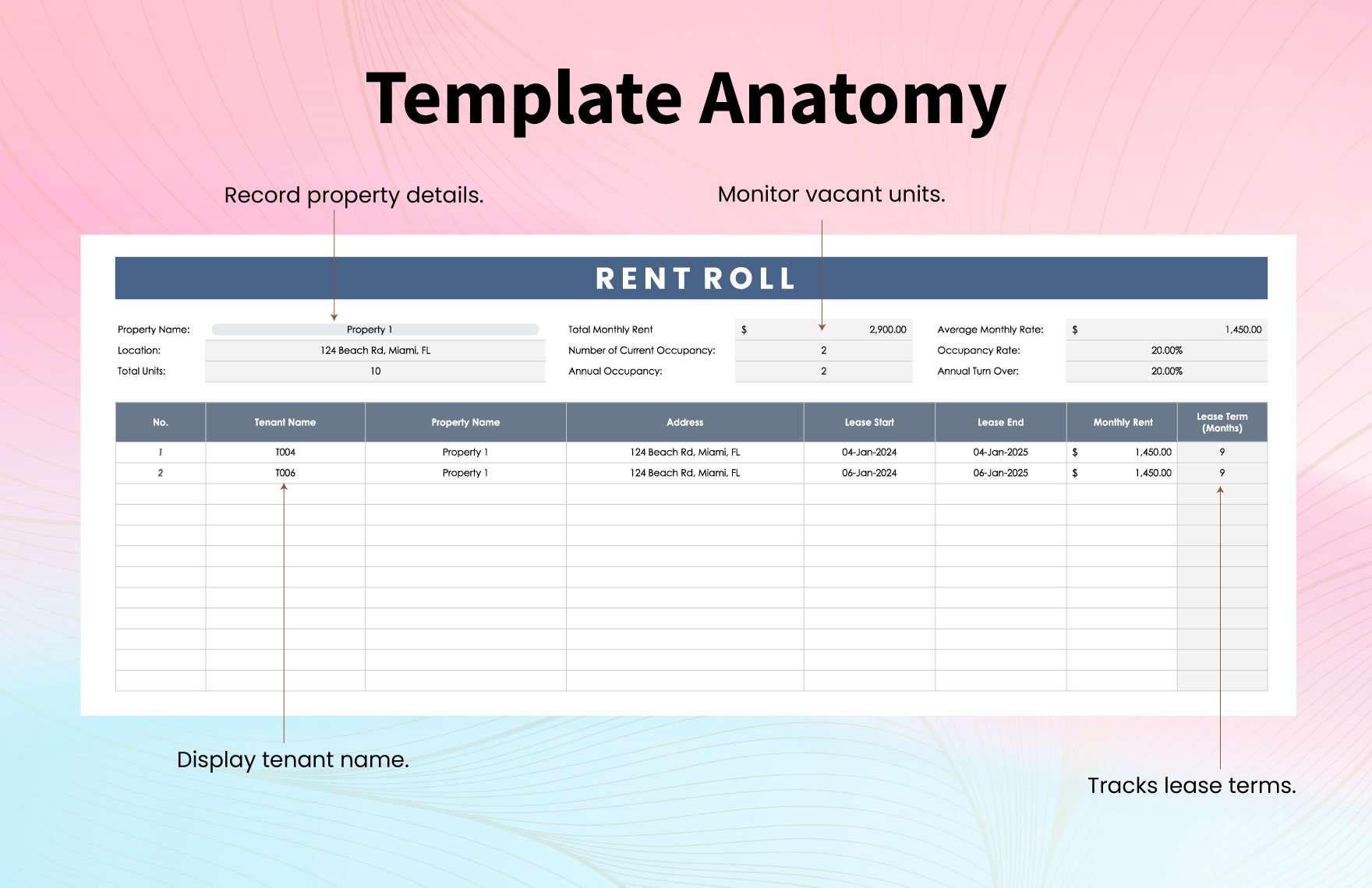 Rent Roll Template