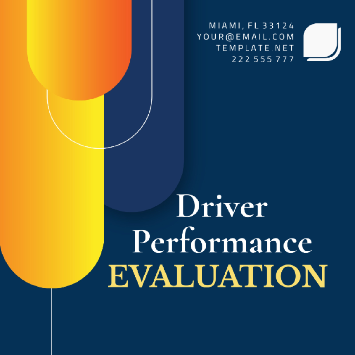 Driver Performance Evaluation Template