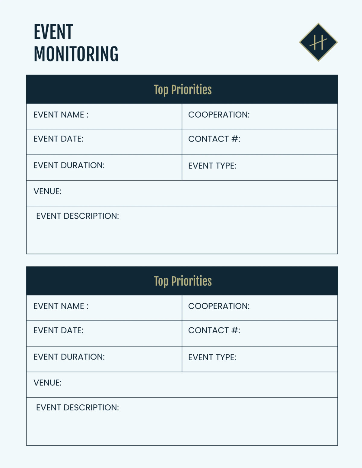 Free Editable Hotel Planner Template to Edit Online
