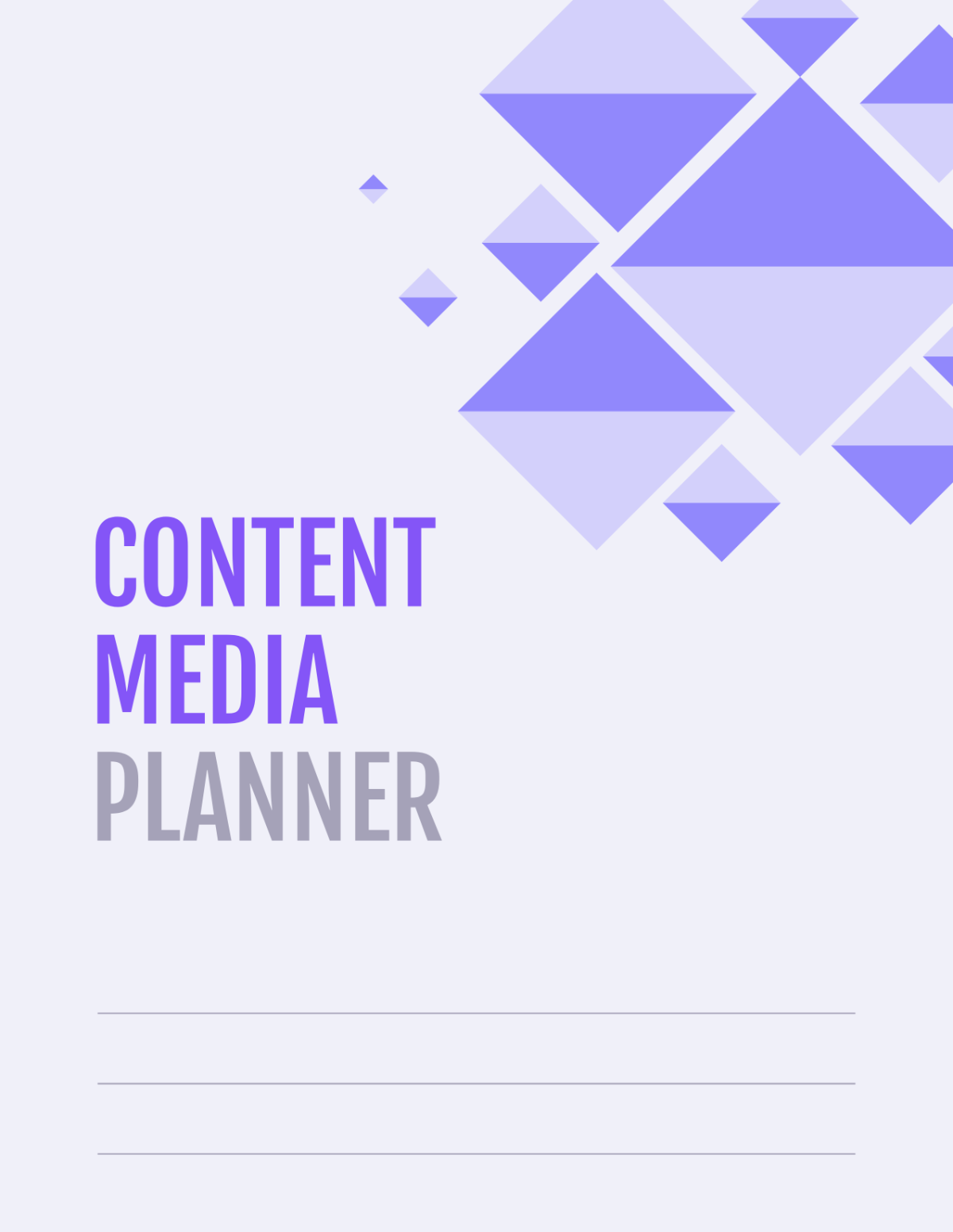 Free Content Media Planner Template