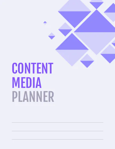 Free Content Media Planner Template to Edit Online