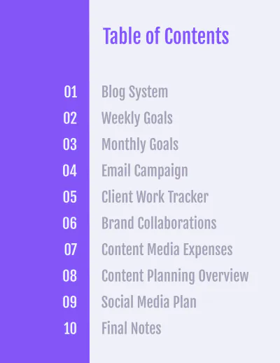Free Content Media Planner Template to Edit Online
