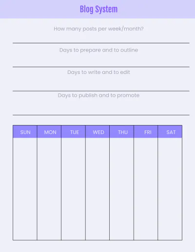 Free Content Media Planner Template to Edit Online