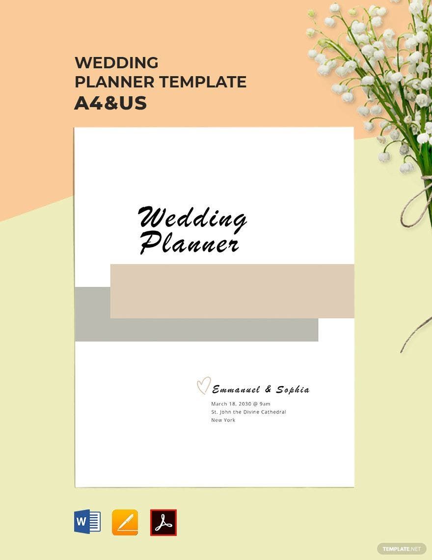 Free Simple Wedding Planner Template