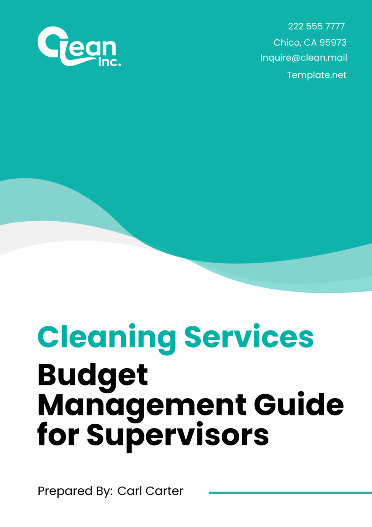 Cleaning Services Budget Management Guide for Supervisors Template - Edit Online & Download