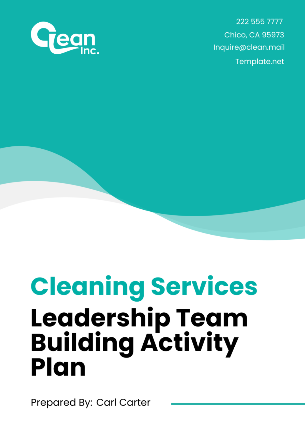 Cleaning Services Leadership Team Building Activity Plan Template - Edit Online & Download