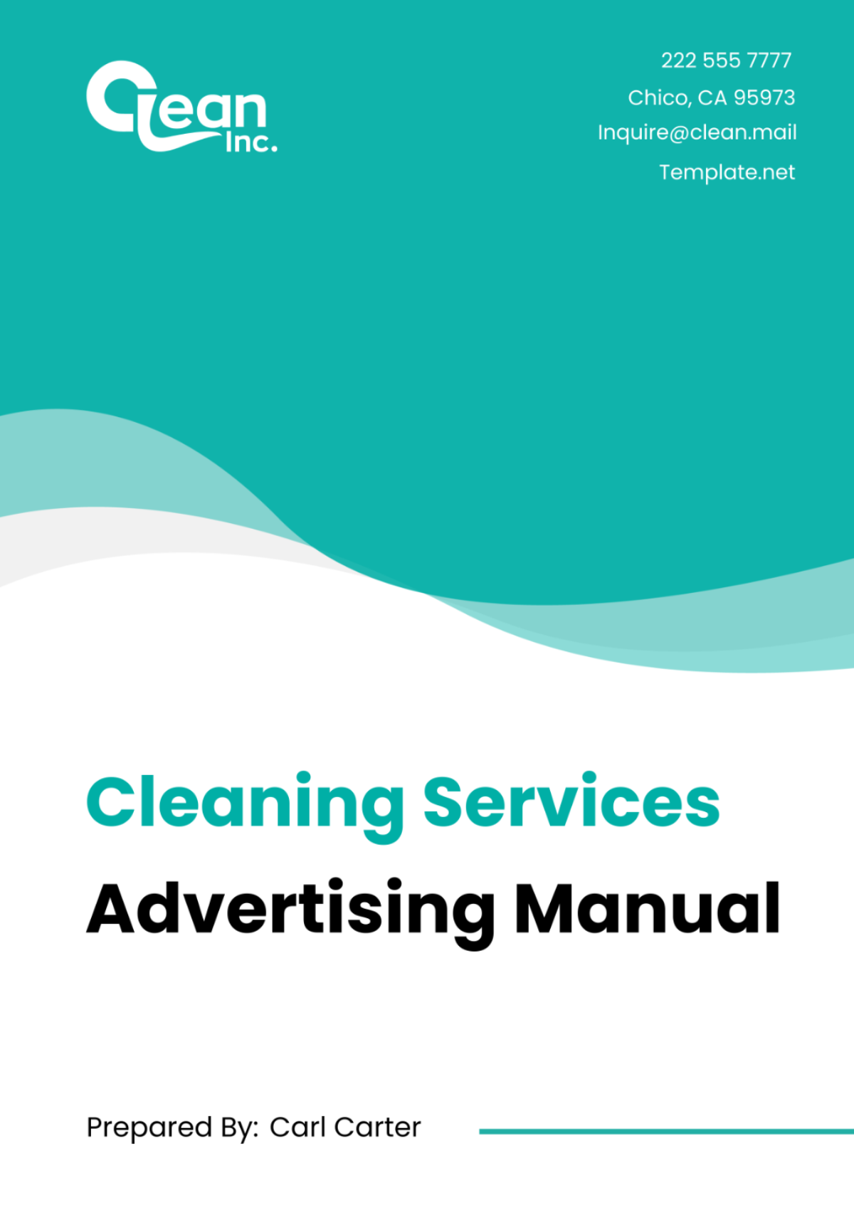 Cleaning Services Advertising Manual Template - Edit Online & Download