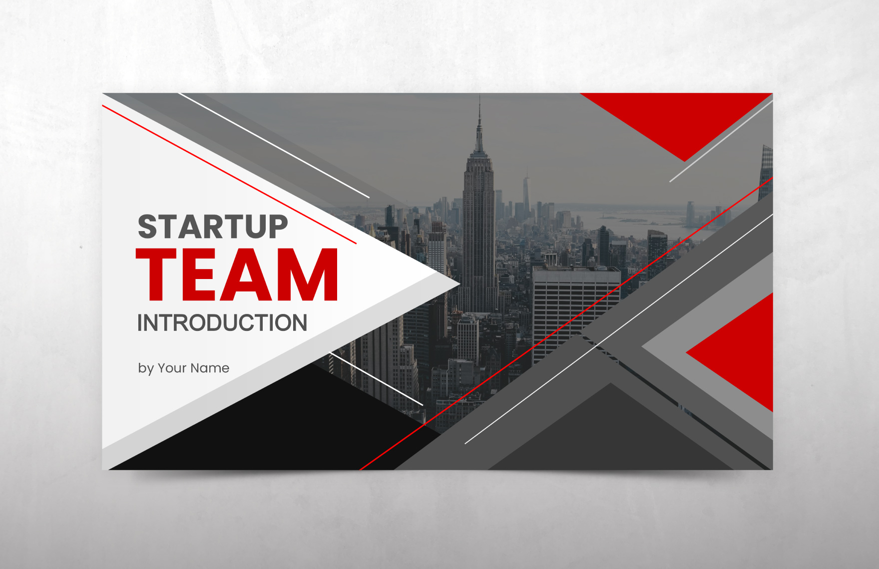 Startup Team Introduction Presentation Template