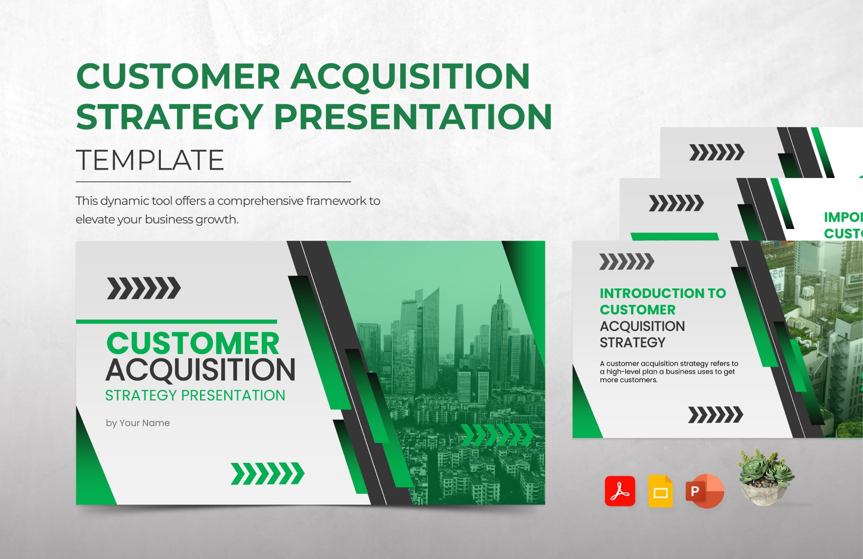 Free Customer Acquisition Strategy Presentation Template in PDF, PowerPoint, Google Slides
