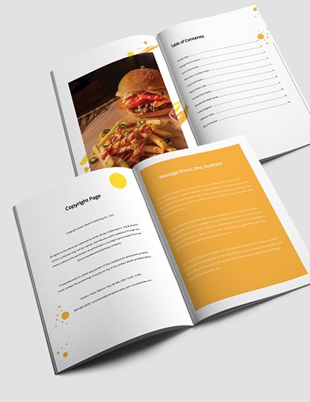 Watercolor editable Cookbook Download