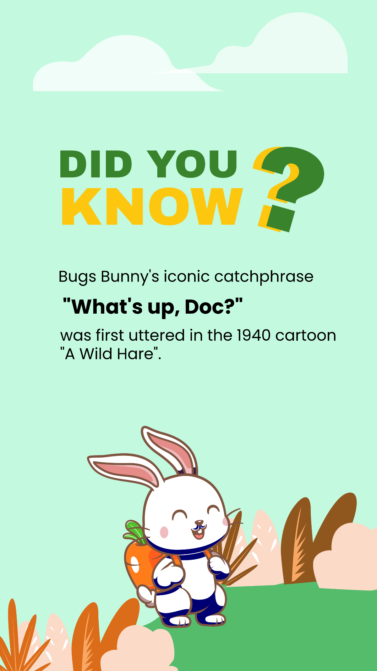 Did You Know Cartoon Instagram Story  Template