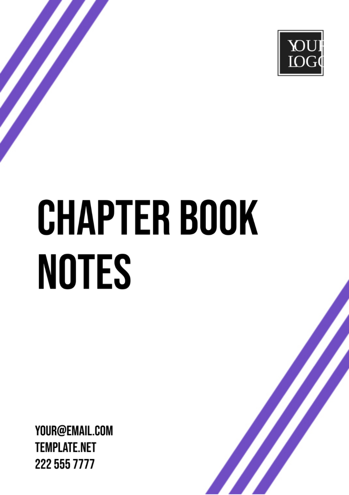 Chapter Book Notes Template