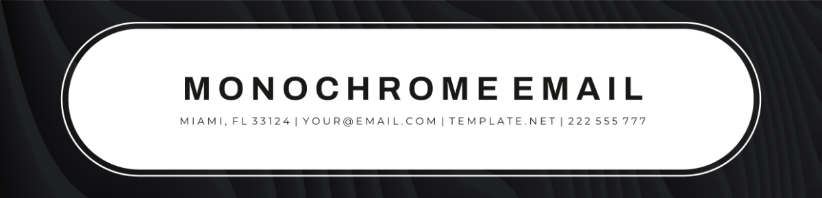 Monochrome Email Header