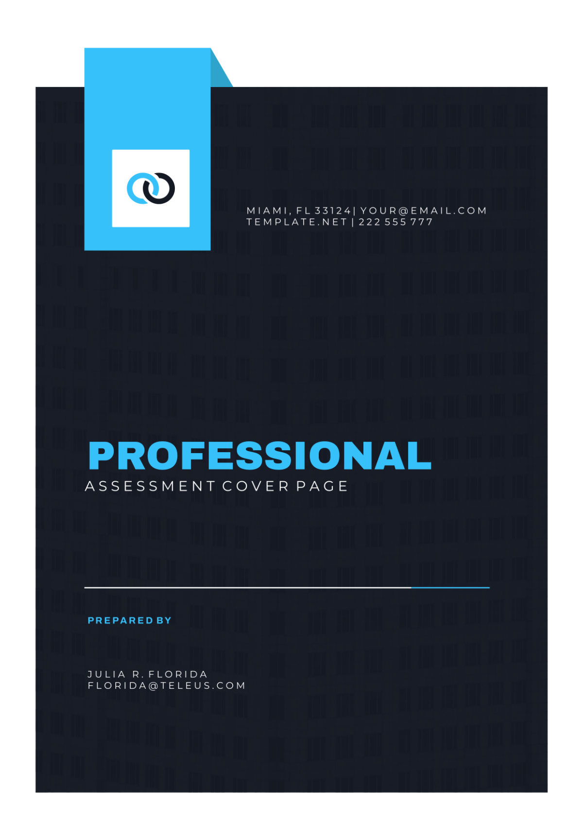Professional Assessment Cover Page