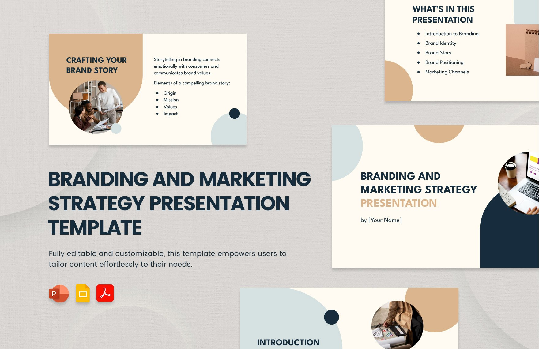 Free Branding and Marketing Strategy Presentation Template