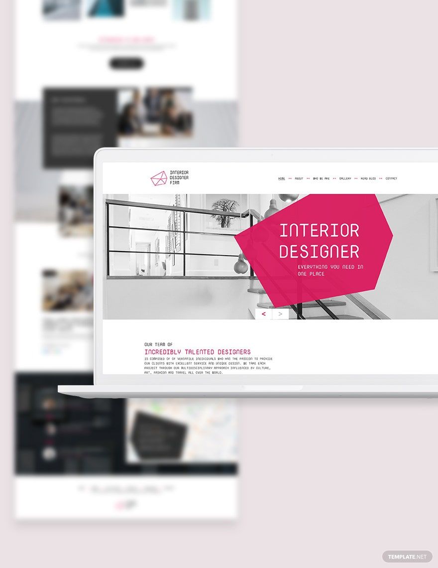 Interior Designer Bootstrap Landing Page Template in HTML5