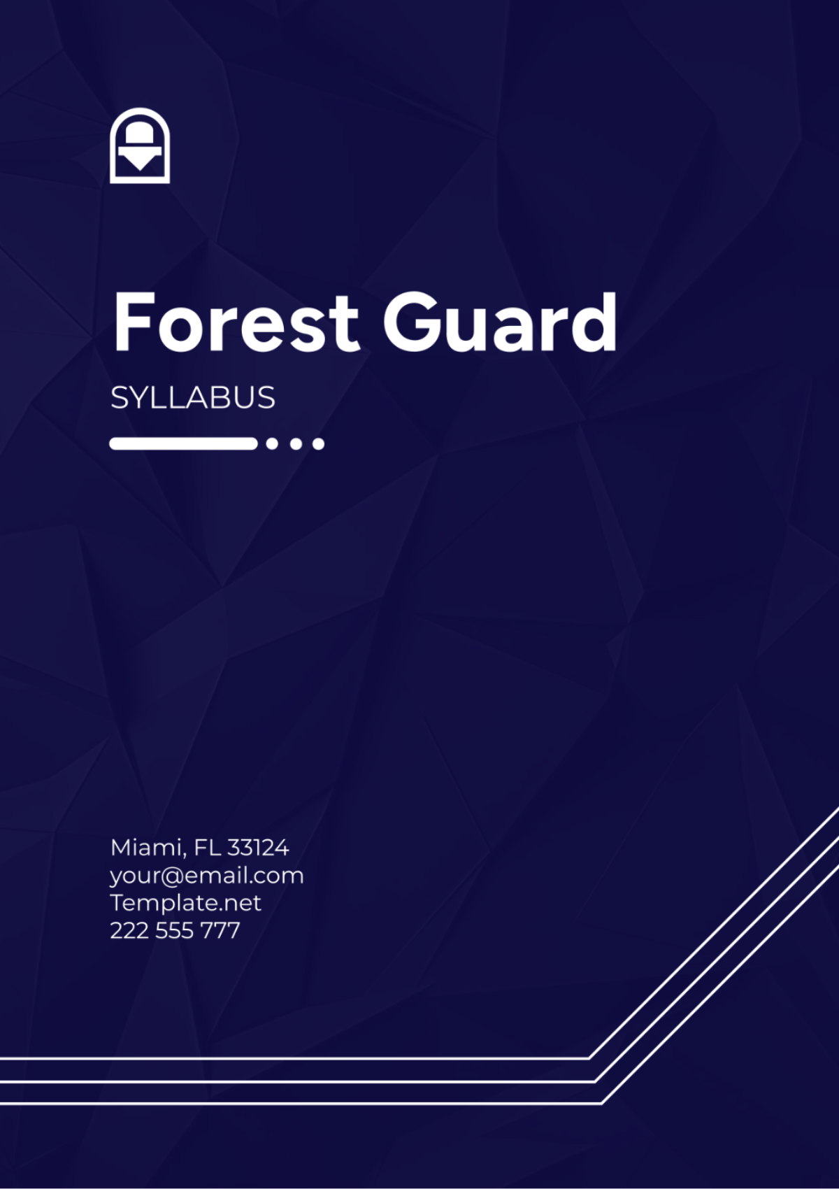 Free Forest Guard Syllabus Template