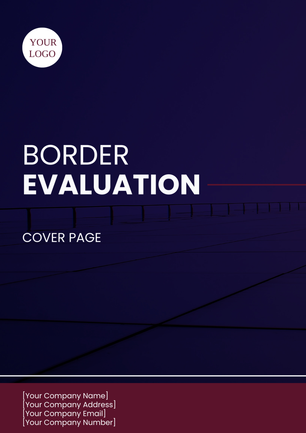 Border Evaluation Cover Page