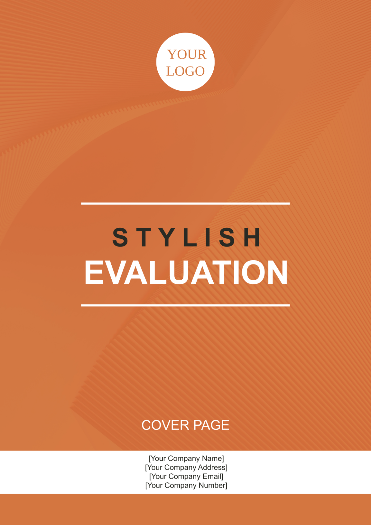 Stylish Evaluation Cover Page