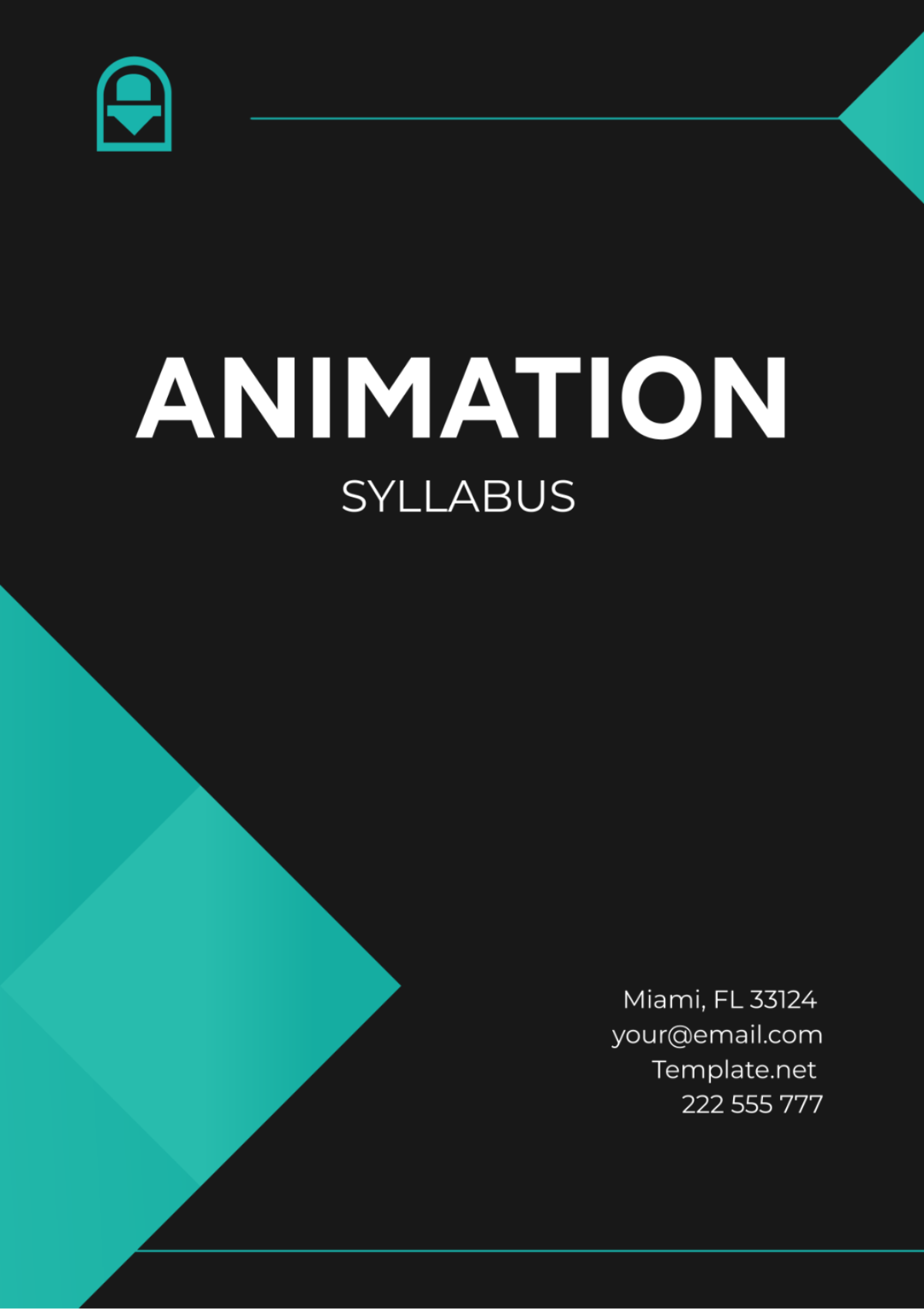 Animation Syllabus Template