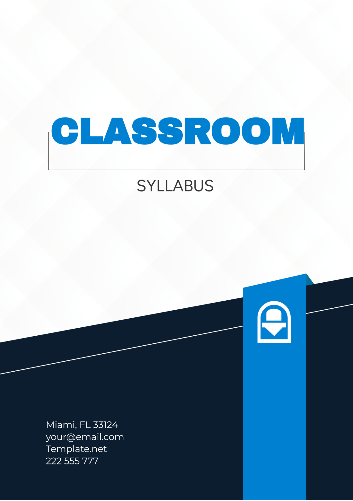 Classroom Syllabus Template